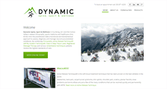 Desktop Screenshot of dynamicspinesportwellness.com
